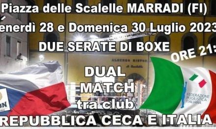La Boxe Mugello torna a Marradi con due eventi di pugilato nel weekend del 28 e 30 luglio.