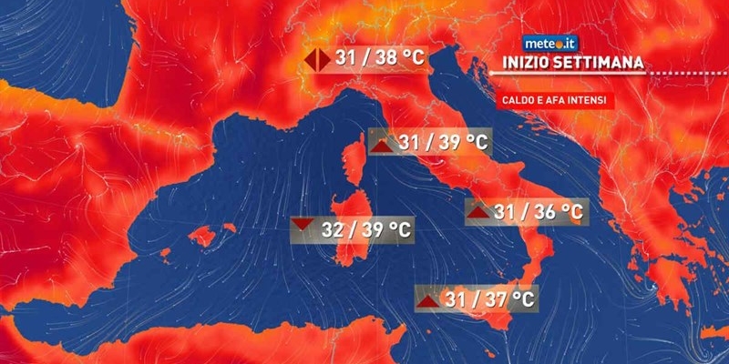 Ondata di Caldo Estivo in Italia: Temperature Vicine ai 40 Gradi e Prospettive Meteo