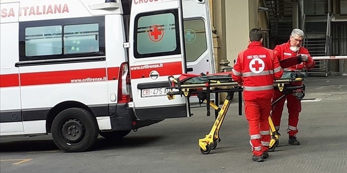 Piccolo corridore cade durante una gara ciclistica a Borgo San Lorenzo. Trasportato all’ospedale per fortuna niente di grave