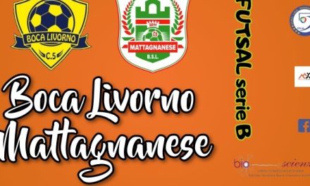 Calcio a 5 serie B – Super sfida tra Boca Livorno e Mattagnanese