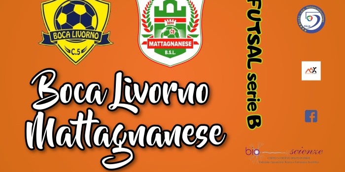 Calcio a 5 serie B – Super sfida tra Boca Livorno e Mattagnanese