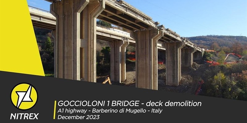Il video della demolizione del viadotto autostradale Goccioloni 1: Un importante passo nel piano di ammodernamento autostradale