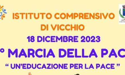 Vicchio – Il 18 dicembre gli alunni in marcia per la pace