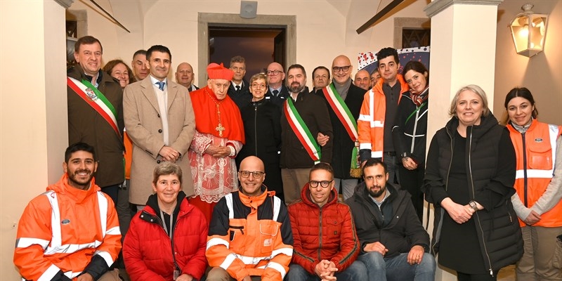 Il Cardinale Ernest Simoni in visita allo stabilimento dell’Acqua Panna