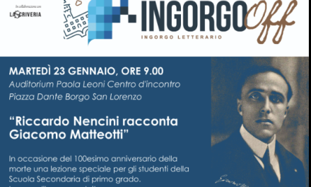 Ingorgo Off – Gennaio inizia con Riccardo Nencini e Valentina Mastroianni