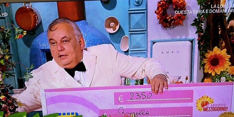 La Signora Rossella vince nella trasmissione RAI “E’ sempre mezzogiorno” condotta da Antonella Clerici