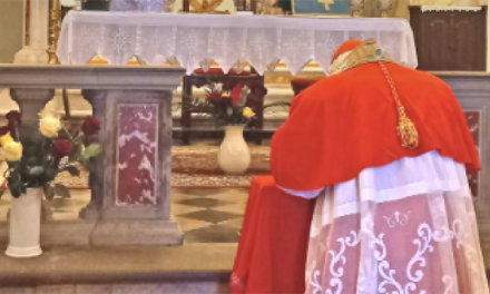 Il Cardinale Ernest Simoni in visita alla chiesa di S. Maria a Fagna