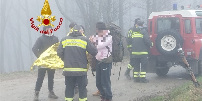 Giovane disperso sul Monte Falterona  ritrovato dopo una notte all’aperto