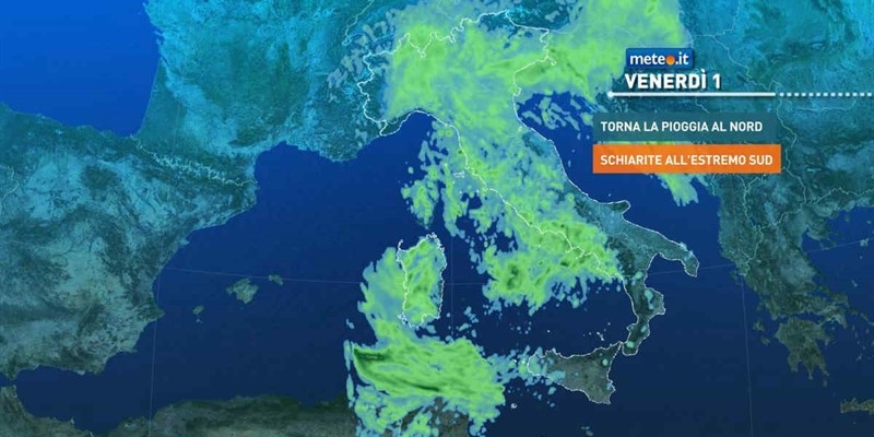 La tempesta Emil risale dal sud e poi nel fine settimana ancora una perturbazione in arrivo