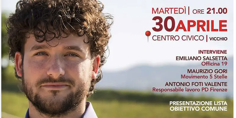 30 aprile – La presentazione a Vicchio di Obiettivo Comune