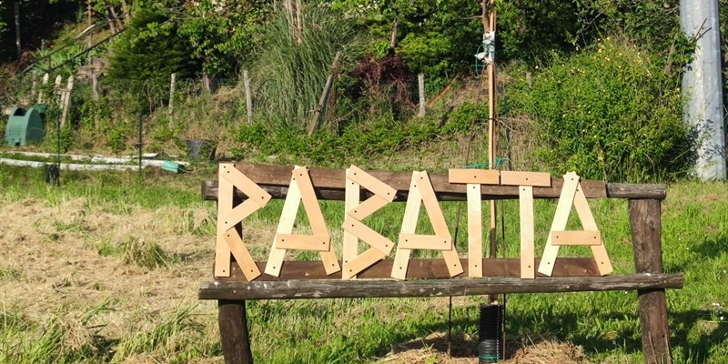 La foto del giorno – La scritta “Rabatta” sulla ciclabile