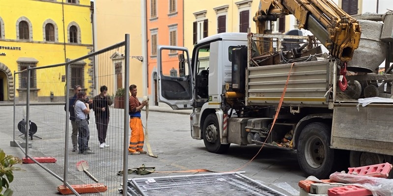 Marradi – Iniziati i lavori nel centro storico