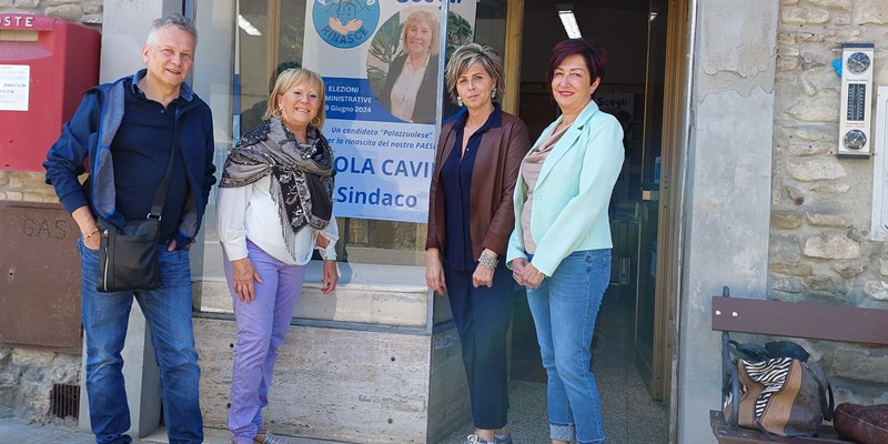 Mazzetti in visita a Palazzuolo. Focus sui finanziamenti e lavori post-alluvione con la candidata Paola Cavini