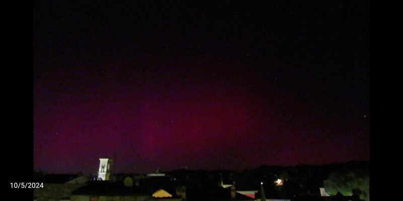 Mugello. L’Aurora Boreale illumina i Crinali dell’Appennino