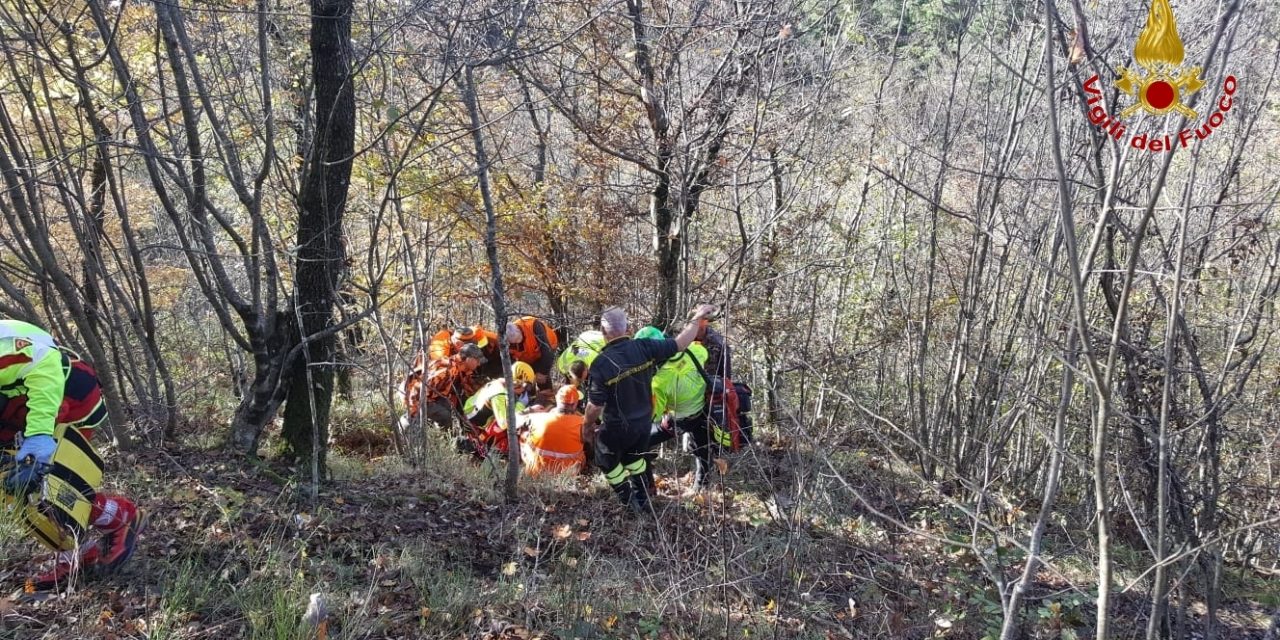 Soccorsi a Firenzuola: Vigili del Fuoco salvano motociclista infortunato