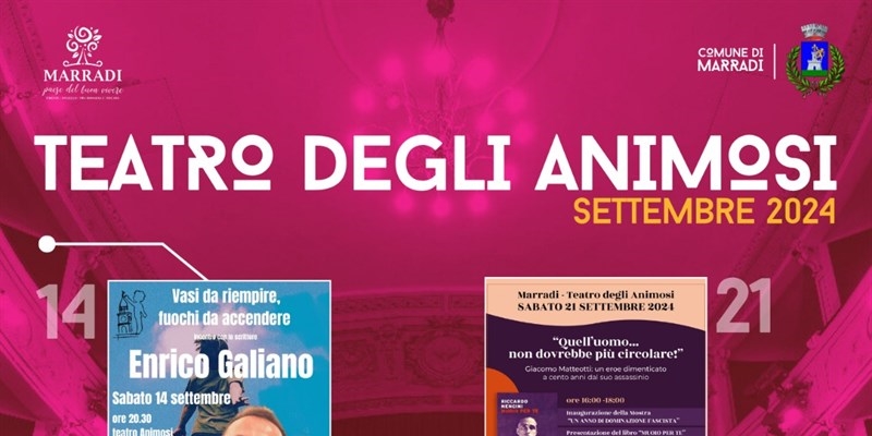 Marradi, da Galiano a Wikipedro, da Lorenzo Baglioni a Gaia Nanni: al via la stagione del Teatro degli Animosi