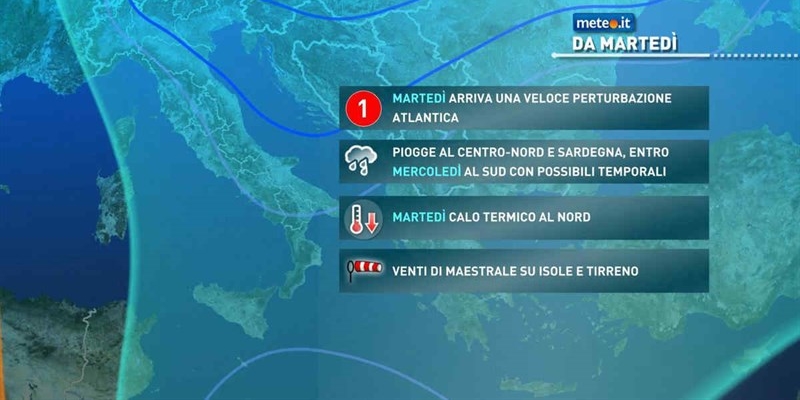 Meteo, dicembre arriva con poche piogge e calo delle temperature