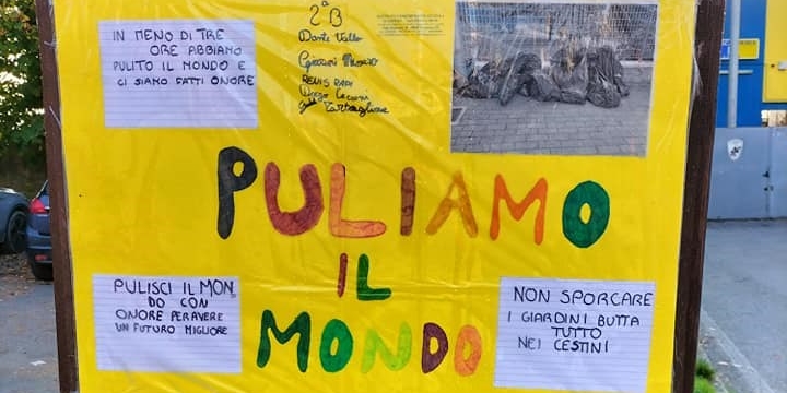 Scarperia: la 2B della scuola secondaria protagonista di “Puliamo il Mondo”