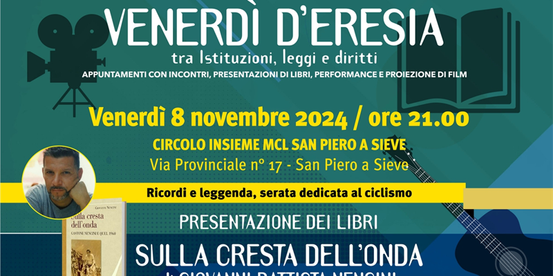 Venerdì d’eresia. Presentazione di Libri sul ciclismo al circolo Insieme MCL