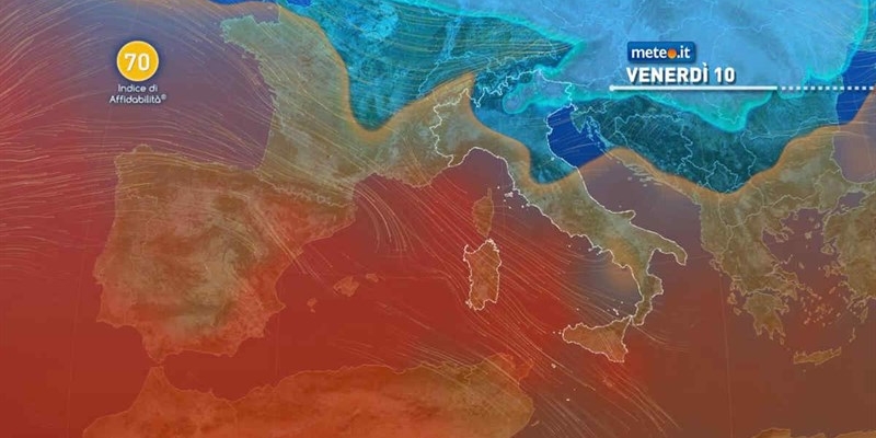 Dopo le deboli piogge della settimana ci aspetta un week end di freddo