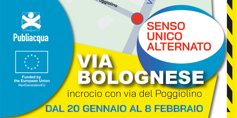 Rinnovamento della rete idrica in via Bolognese. Nuova fase dei lavori e impatti sulla viabilità