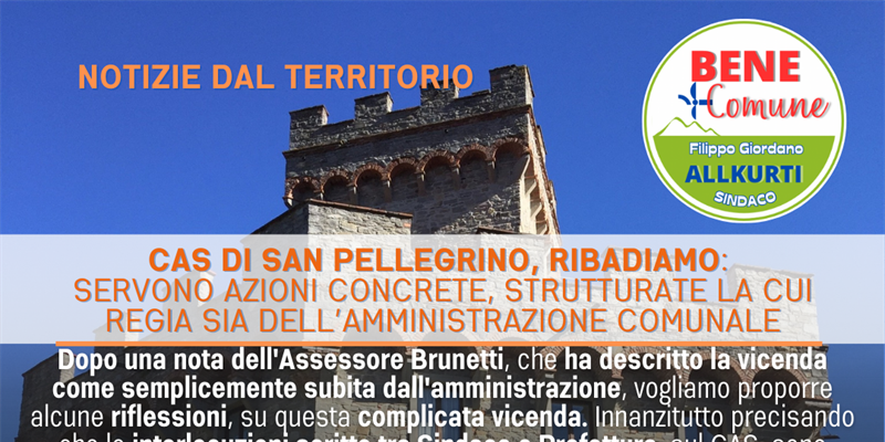 Gestione del CAS di San Pellegrino. Criticità e proposte della lista civica “Bene Comune Firenzuola”