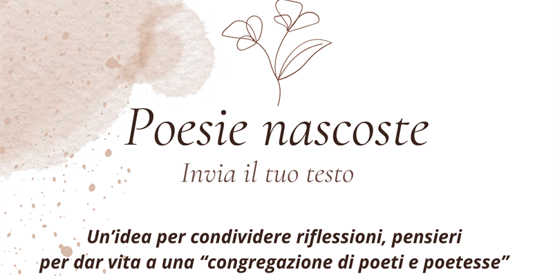 “Poesie nascoste”: un invito a scrivere e condividere emozioni il 21 marzo
