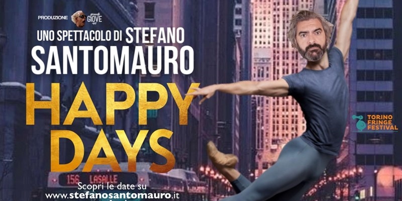 Stefano Santomauro nel travolgente “Happy days”