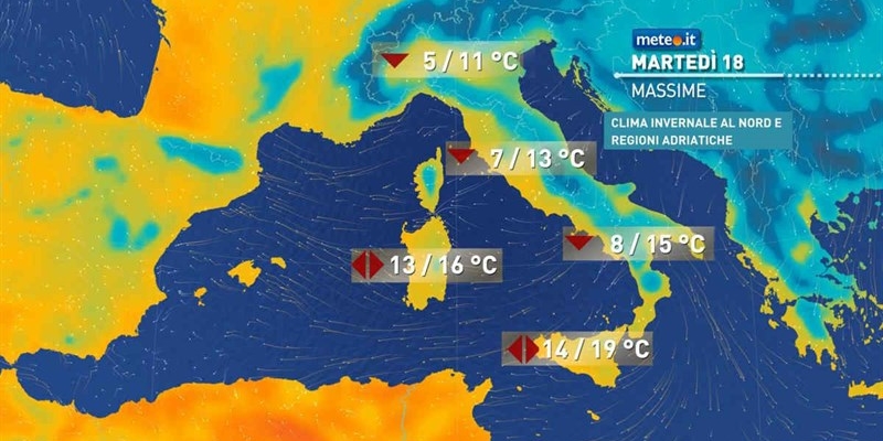 Colpo di coda dell’inverno prima del ritorno di aria più mite e piogge