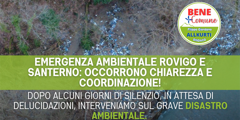 Emergenza ambientale sul Rio Rovigo. Necessaria un’azione coordinata