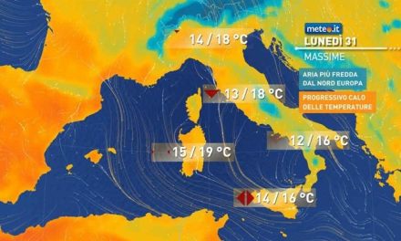 Meteo. Aprile inizia con tempo instabile e fresco