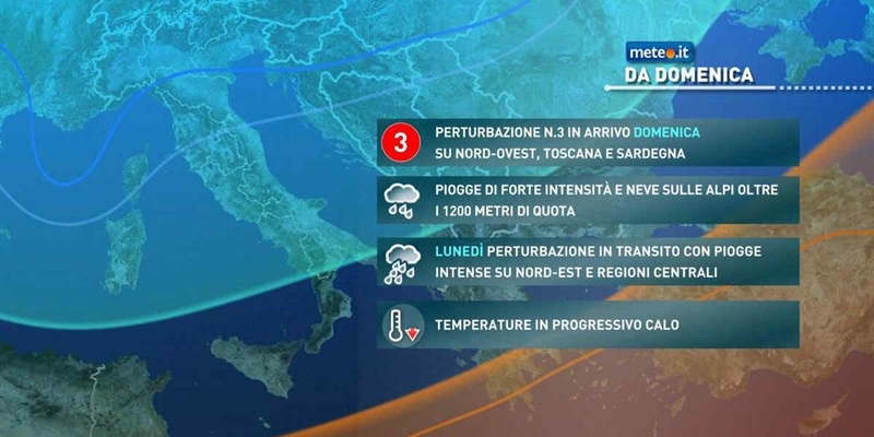 Meteo Toscana. Settimana di pioggia e instabilità da venerdì 7 marzo 2025