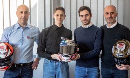 NBM rinnova il sostegno a guido pini per la stagione moto3