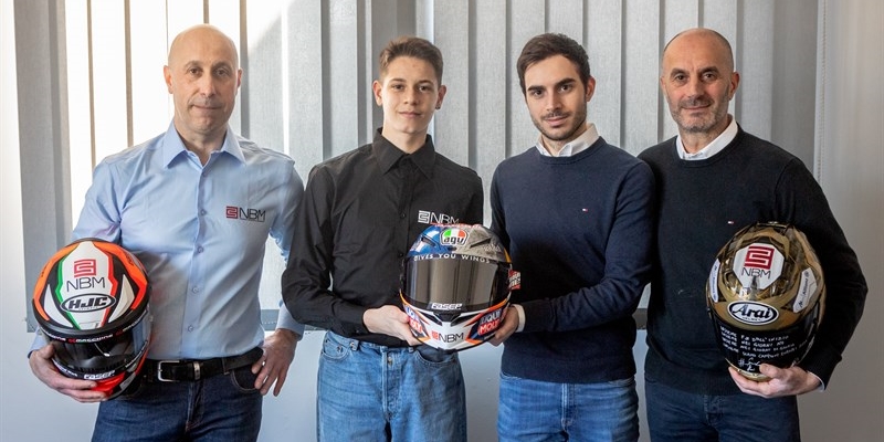 NBM rinnova il sostegno a guido pini per la stagione moto3