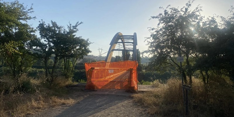 Bilancino, al via i lavori per il ripristino della passerella ciclopedonale dell’Andolaccio