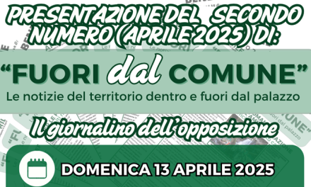 “Fuori dal comune”. In arrivo il secondo numero del periodico redatto dalla lista civica “Bene Comune”