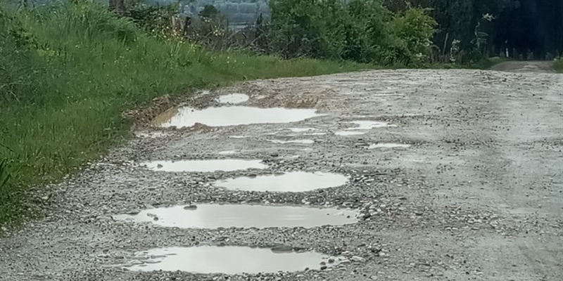 Lettere in redazione. Strada di Ampinana, un degrado che continua da tempo