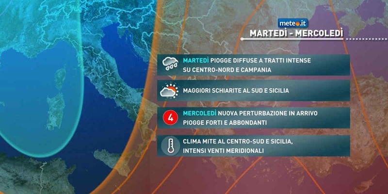 Meteo. Settimana di Pasqua tra perturbazioni e venti forti sull’Italia