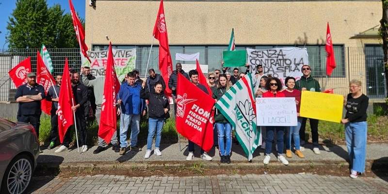 Un successo il presidio organizzato davanti al plant di Mattei