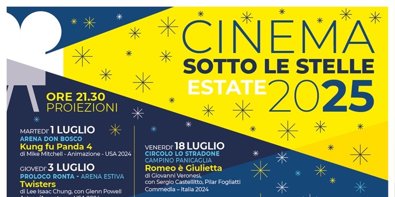 Cinema sotto le stelle 2025: al via la rassegna estiva a Borgo San Lorenzo