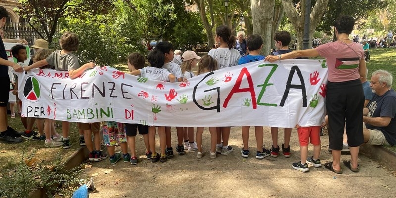 I bambini di Firenze per Gaza: un messaggio di pace dalla Toscana alla Capitale