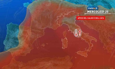 Meteo. Arriva la seconda ondata di calore, il picco mercoledì 25 giugno 2025