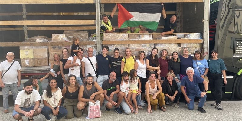 Un intero Tir di solidarietà dal Mugello per Gaza: il convoglio è partito questa mattina