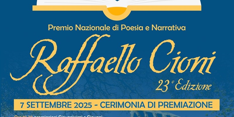 Barberino, al Castello la premiazione del Premio nazionale di poesia e narrativa “Raffaello Cioni”