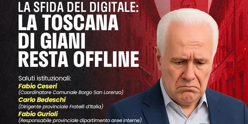 “La sfida del digitale: la Toscana di Giani resta offline”