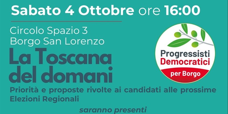 Progressisti democratici per Borgo presentano le priorità per le elezioni regionali 2025