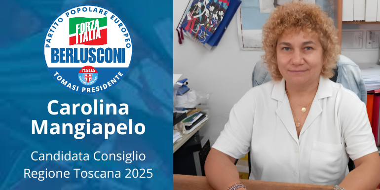 Regionali Toscana 2025, Carolina Mangiapelo candidata per Firenze 2 con Forza Italia