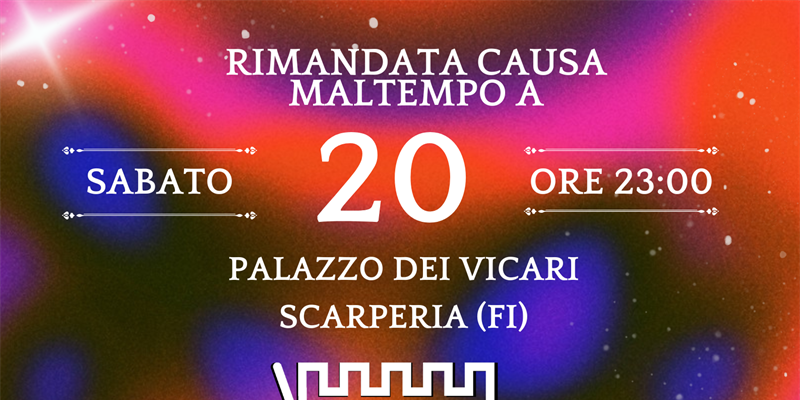 Rinviata al 20 settembre 2025 la “Festa a Corte” a causa del maltempo