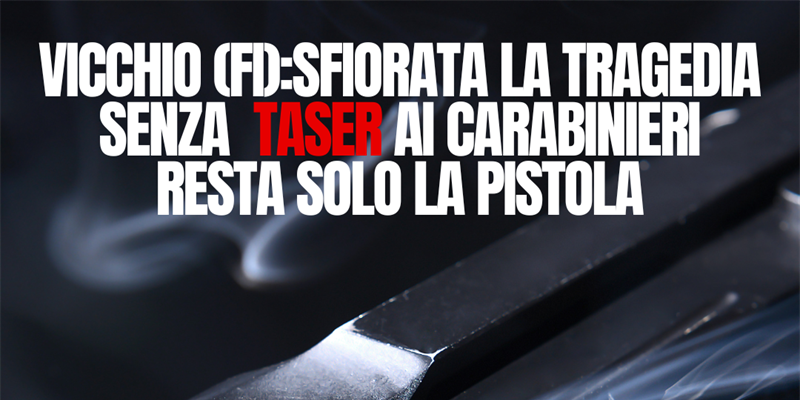 Unarma: “Vogliamo costringere i carabinieri a usare la pistola?!”. Il dibattito sulla dotazione del taser