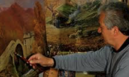 La mostra di Giuliano Paladini al Centro radio Soccorso di Borgo S. Lorenzo.